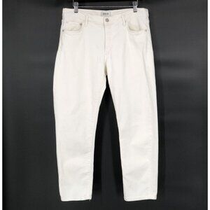 Agolde REVOLVE Women's Toni Slim Crop Straight Jeans Size 31 Radiate Off White